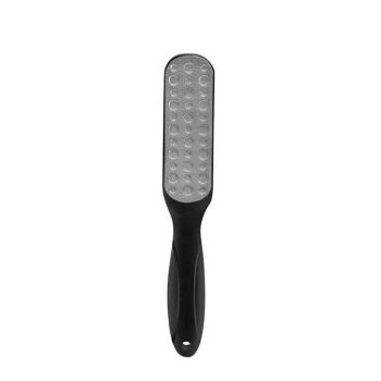 Double Sided Foot File Pedicure Rasp Scrubber Cleaner Dead Skin Callus Remover - Black