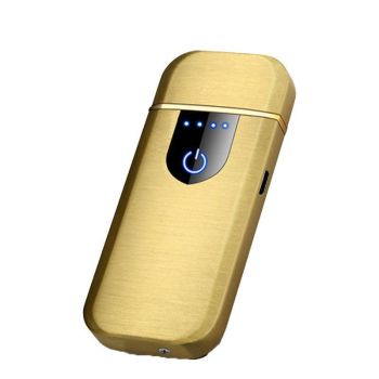 Arc Rechargeable Windproof Flameless Electronic Metal Lighter Usb Lighters Au - Blue
