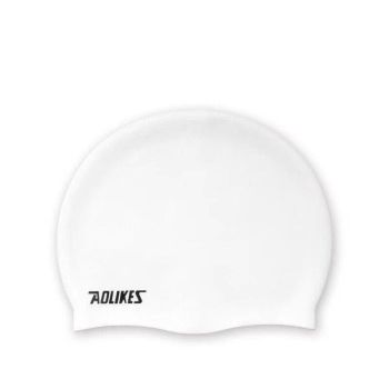 Aolikes Silicone Swimming Cap Waterproof Unisex Swim Hat for Men and Women - Pink