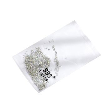 1440Pcs Glitter Rhinestones Crystal Flat Clear Bottom Glass Nail Art Nail Drill - Coloured Crystal-SS4