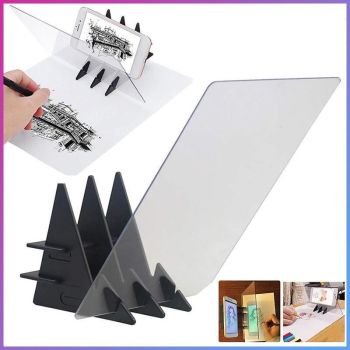 Optical Drawing Tracing Board with Mirror for Phone and Tablet Sketching Tool