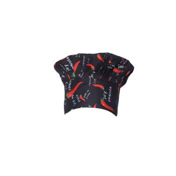 Adjustable Chef Cap with Elastic Band for Kitchen Cooking Baking Catering Use - Black Flatware