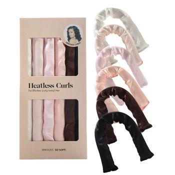 6Colours Heatless Curling Rod Foam Set Lazy Overnight Hair Rollers Big Waves Tool - Colourful