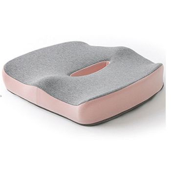 Memory Foam Seat Cushion for Office and Travel Support with Ergonomic Design - Blue