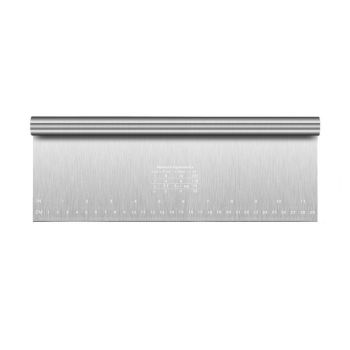 Stainless Steel Dough Cutter Knife Measurement Scraper Pastry Baking Tool - 30cm