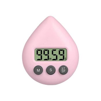 Water Drop Digital Timer Kitchen Study Alarm Countdown Electronic Clock 4 Colours - Blue