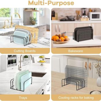 Home Kitchen Chopping Board Draining Rack Multifunction Storage Shelf Organizer