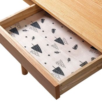 Household Drawer Liner Paper Wardrobe Dustproof Cabinet Mat Grease Proof Mat - Leaf