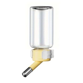 Pet Water Bottle for Hamster Guinea Pig Rabbit Vacuum Drinking Feeder Kettle - 80ml-White