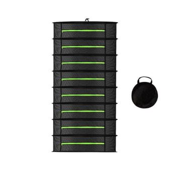 2-8 Tier Drying Net Large Shelf Hydroponic Hanging Grow Herb Plant Dry - 6 Layers