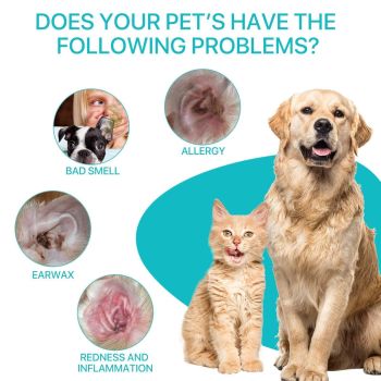 Pet Ear Cleaner Powder for Dogs Cats Grooming Odor Remover Fresh Ear Wash