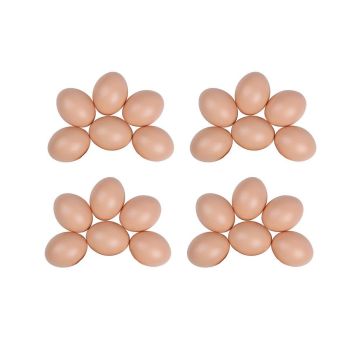 Plastic Painting Eggs DIY Toy Fake Eggs Colourful Drawing Craft Durable Egg - 6PCS