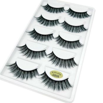 5 Pairs 3D Natural Thick False Fake Eyelashes Eye Lashes Mink Makeup Extension - G805