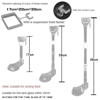 Aquarium Feeding Tube Multifunctional Fish Tank Floating Feeding Ring Shrimp Feeder