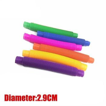 6Pcs Sensory Pop Tube Fidget Toys for Office School Home Use - Small 6PCS
