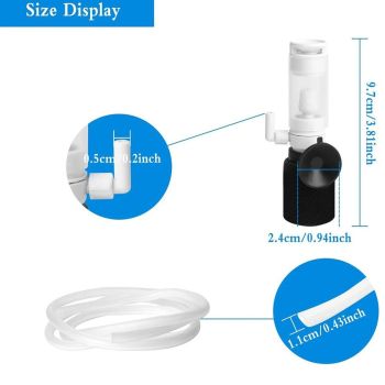 Compact Mini Aquarium Filter 3 in 1 Water Filter Aerator for Fish Tanks Quiet