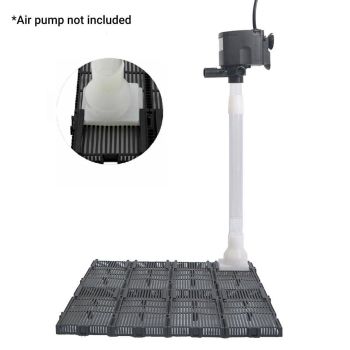 Aquarium Undergravel Filtration System 16pcs Set Underwater Fish Tank Filter Kit