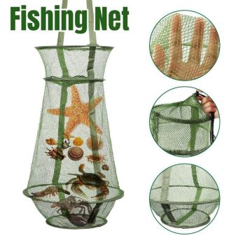 Fish Trap Crab Trap Nylon Mesh Fishing Trap Portable Fish Catcher Outdoor