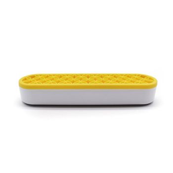 Silicone Makeup Organizer Cosmetic Storage Box Lipstick Brush Holder Desktop Box - Black