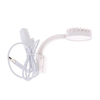 Small LED Fishbowl Aquarium Light Clip On Aquarium Plant Lighting Fish Tank Lamp - Black