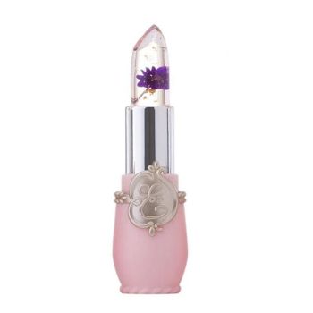 Flower Lipstick Color Jelly Transparent Magic Changing Lip Temperature Change Au - Purple