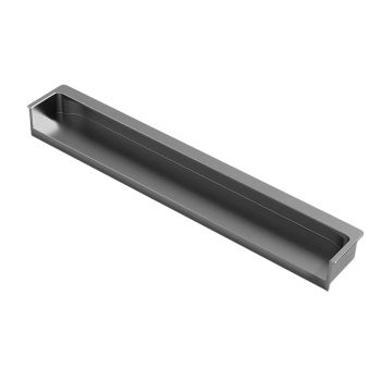 Hidden Recessed Cabinet Handle 120mm 200mm Slotted Drawer Door Pull Furniture - Grey-200mm