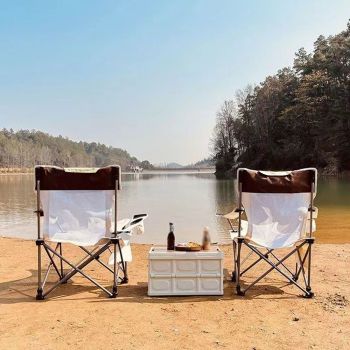 Outdoor Folding Recliner Portable Beach Camping Chair for Sitting and Lying