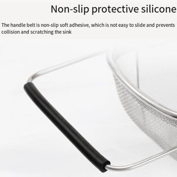 Stainless Steel Telescopic Sink Basket Multi Purpose Fruit Vegetable Strainer