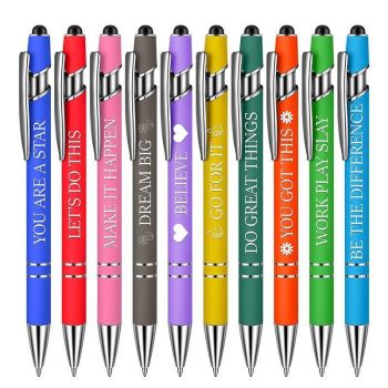 Funny Pens Swear Word Pen Set Black Ink Writing Pen Funny Office Diary Gift - Set C