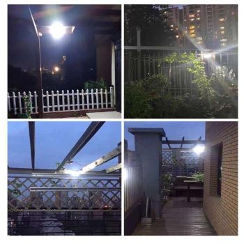 66 LED Solar Motion Sensor Light Outdoor Wall Security Lamp with 3 Heads