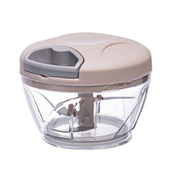 500ml Manual Meat Mincer Garlic Chopper Rotate Garlic Press Crusher Vegetable - Pink