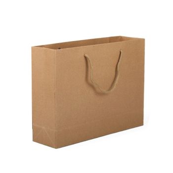 25pcs Paper Gift Bags Handbag Kraft Paper BagsParty Favors Wedding Packaging - 14x21x7.5cm