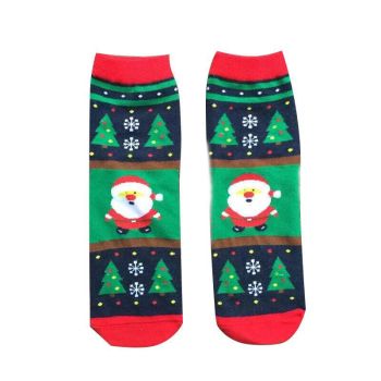 Christmas Socks Santa Reindeer Snowman Pattern Xmas Party Gift Stockings - Santa