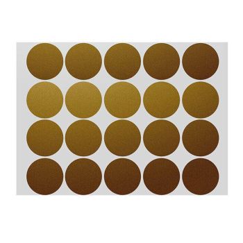 Gold Assorted Sizes Colour Sticker Dots Adhesive Round Labels Circular Spot Scrapbook - 100mm*2 Dots