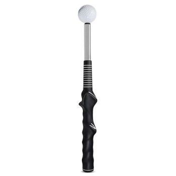 Golf Swing Training Aid Telescopic Impact Sound Stick Exercise Tool for Practice - Red
