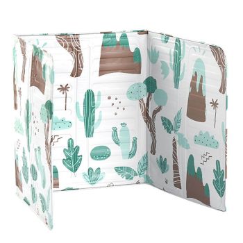 Kitchen Oil Splash Guard Wall Foil Protector Stove Cover Removable Baffle Screen - Grey Rabbit