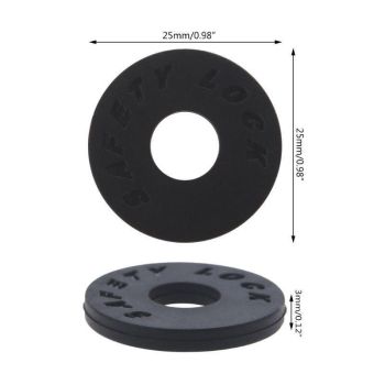 10X Black Guitar Strap Locks Anti-Slip for Acoustic Electric & Bass Guitars