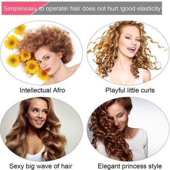 Magic Hair Curler No Heat 40Pcs Leverage Curlers Formers Spiral Styling Rollers