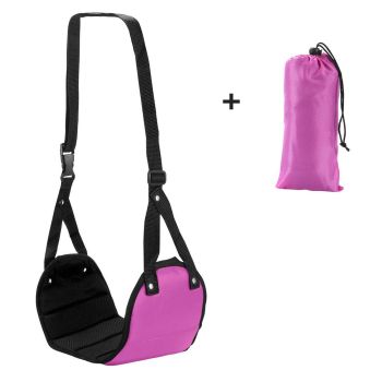 Travel Rest Hammock Office Foot Hammock Portable Rest for Relaxation Support - Navy Blue