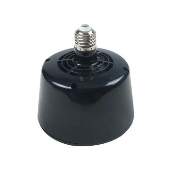 Cultivation Heating Lamp with Thermostat and Fan for Incubators Reptiles Eggs Coops - Black (5W-100W)