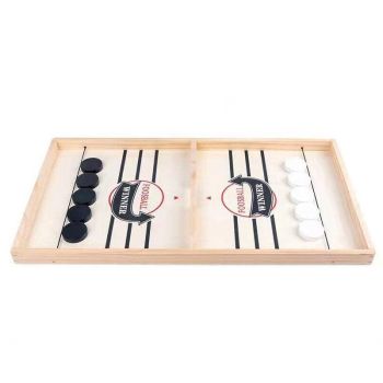 Fast Sling Puck Table Hockey Game Board for Family Party 2 Player Toy Set - L (54X29.5CM)