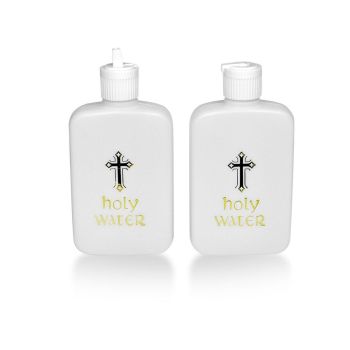 10XHoly Water Bottle Gold For Cross Plastic Portable Holy Water Container Easter
