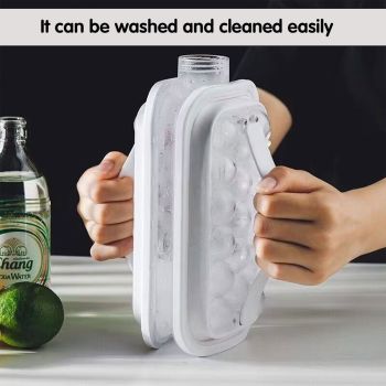 Portable Ice Hockey Pot Ice Cube Tray Water Bottle Clear Household Ice Maker