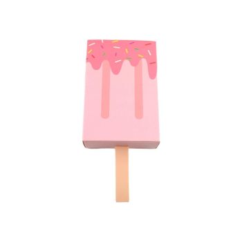 50PCS Creative Ice Cream Candy Gift Boxes Fruit Shaped Party Favor Packaging Box - Pink
