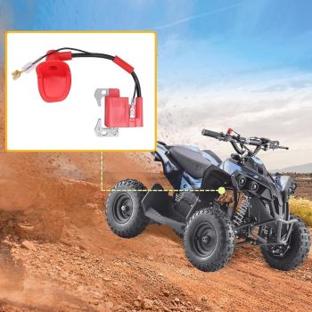High Voltage Red Ignition Coil Pack for 47cc 49cc Dirt Bike ATV Mini Moto