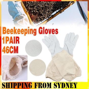 Goatskin Protective Bee Keeping and Vented Long Sleeve Beekeeping Gloves