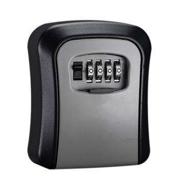 Combination Key Box with Combination Lock for Home Office Security Storage - Grey