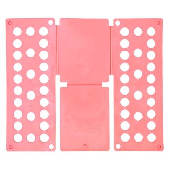 Lazy Folding Clothes Board Compact Laundry Folding Storage Clothes Organizer - Pink