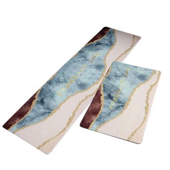 45x180cm Kitchen Mat Non-Slip Waterproof Pvc Floor Rug Carpet Anti-Oil Easy Clean - Whale