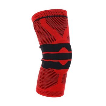 Knee Support Pads Brace Protector Full Gel Sports Joint Medial Gym Patella Strap Red - M